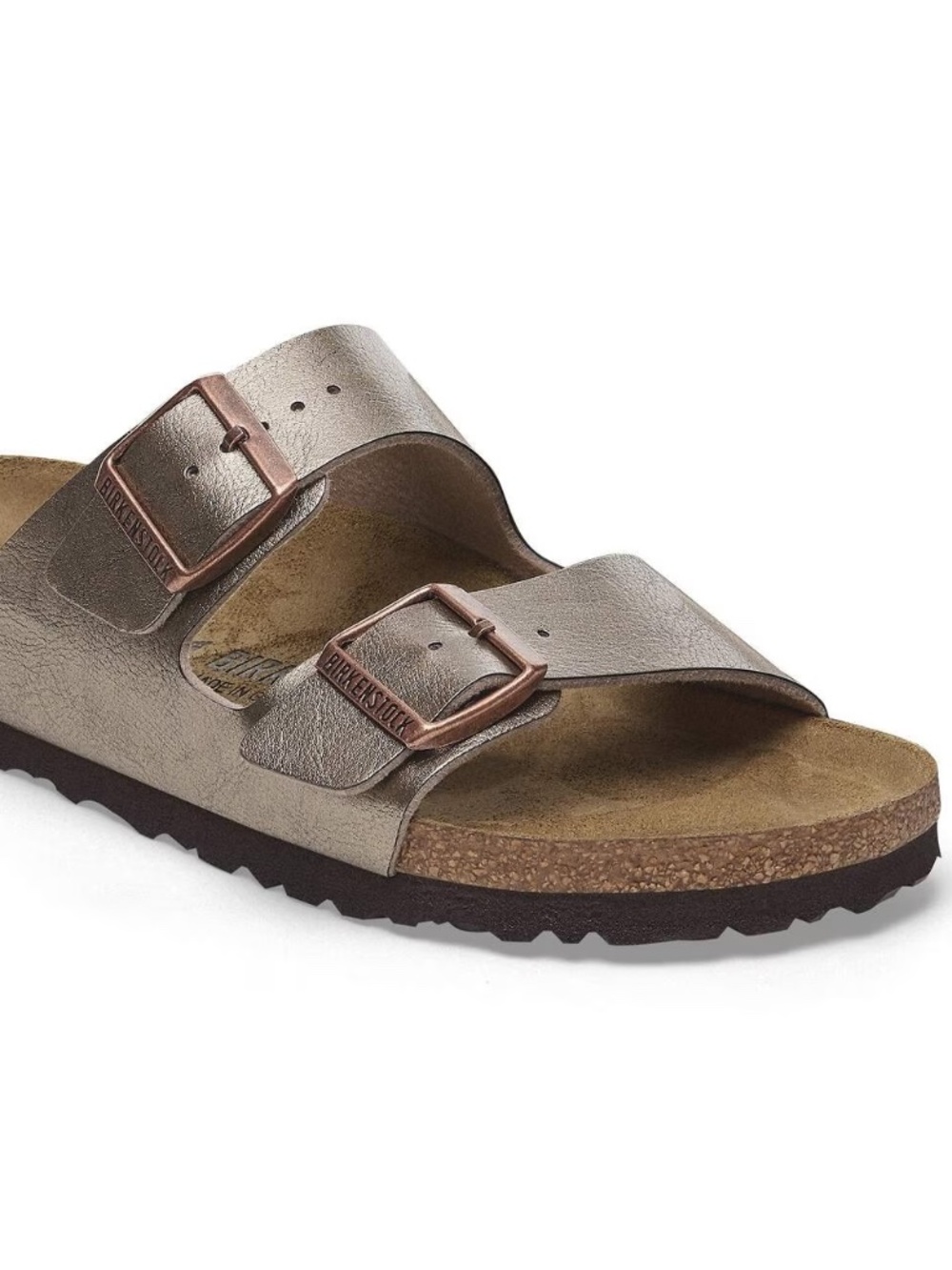 NEW Birkenstock Sydney Graceful Taupe Birko-Flor Sandals EU 39 US 8 Narrow